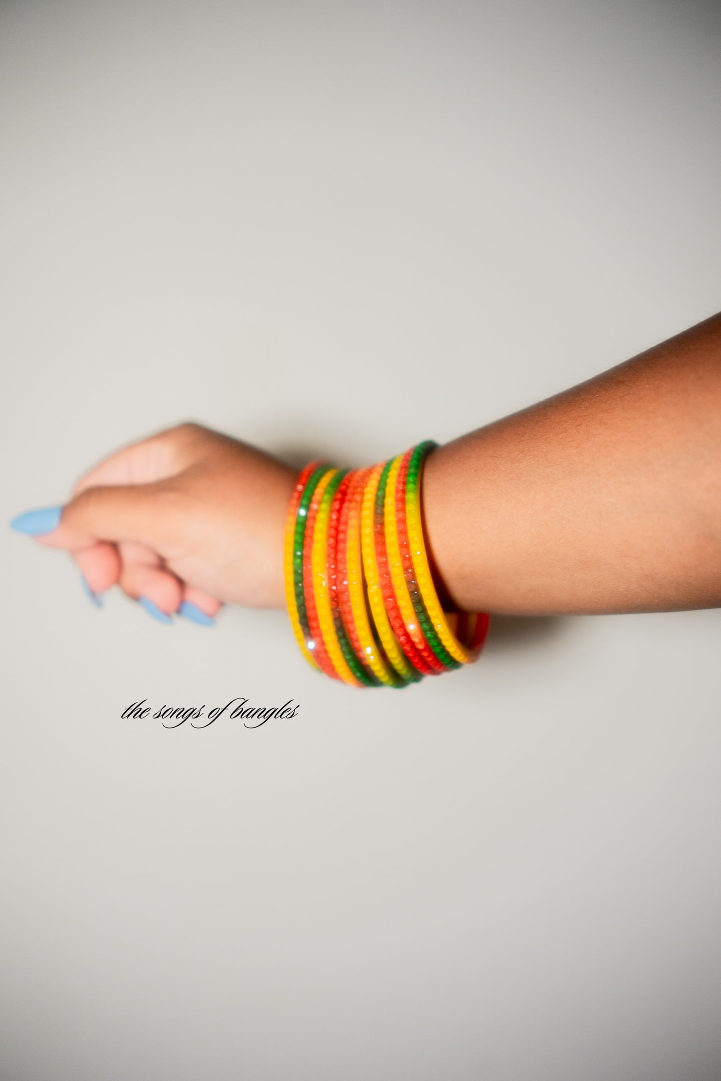 "Embossed Deep Candy" Raindrop Glass Bangles