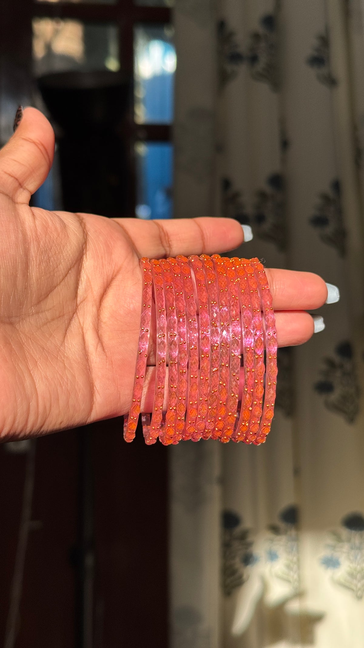 "Pink" Glass Bangles
