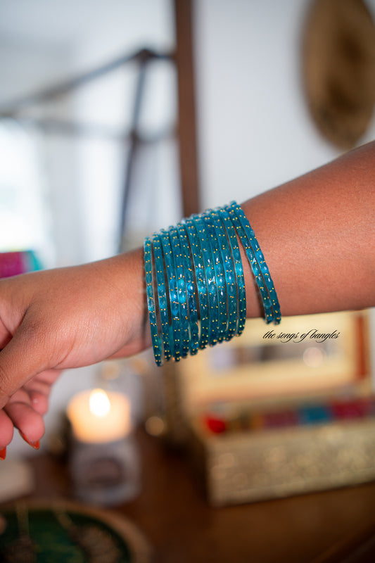 "Sky" Glass Bangles