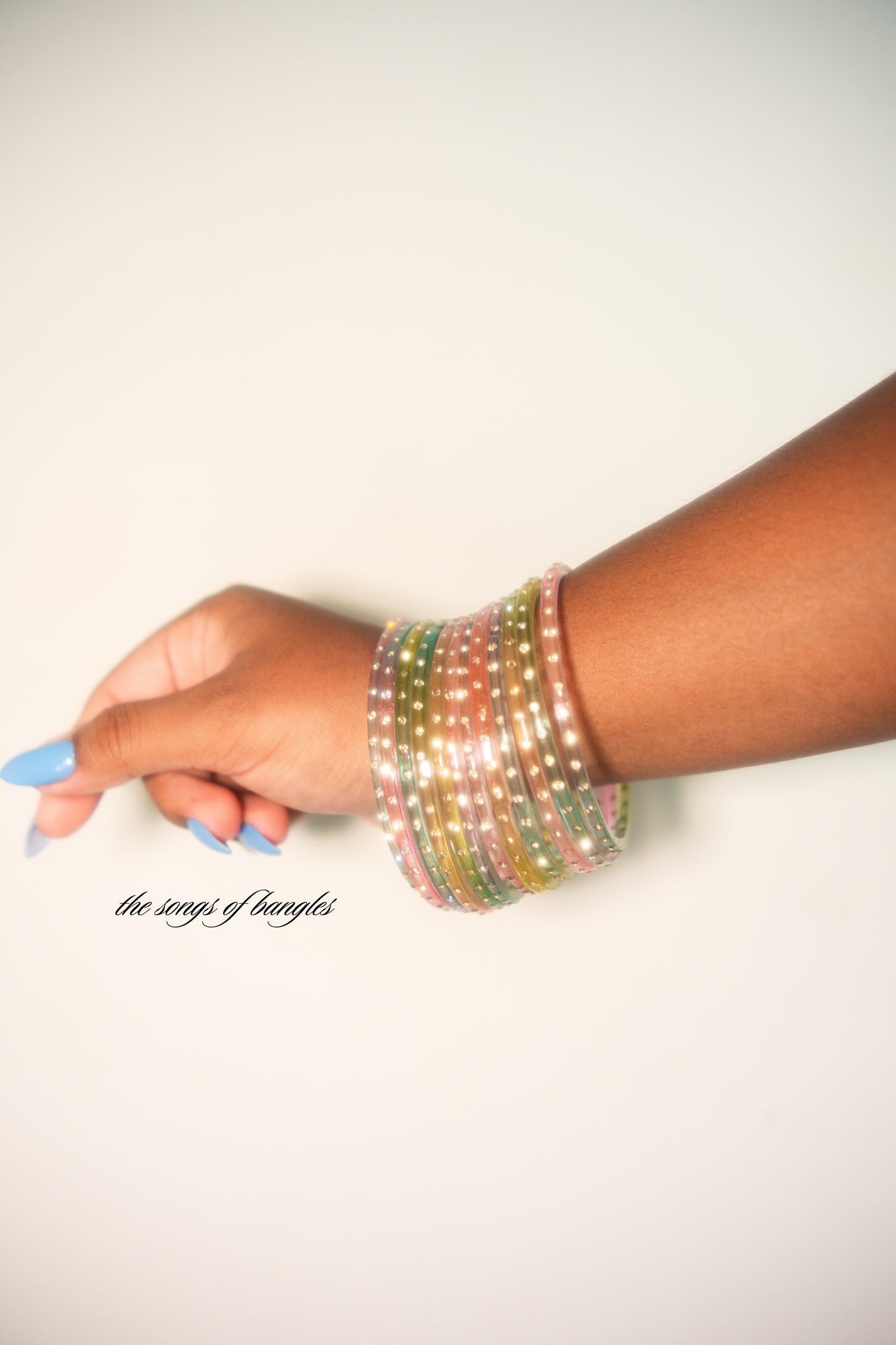 "Multi" One Stone Glass Bangles