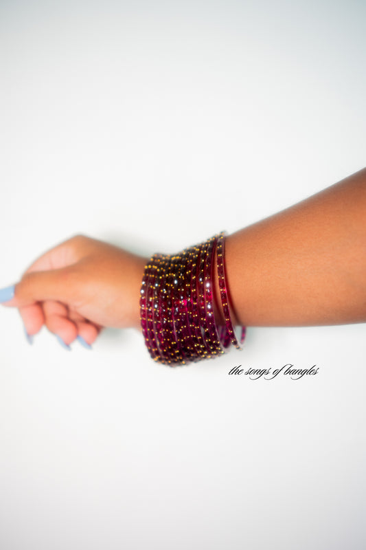 "Wine" Glass Bangles