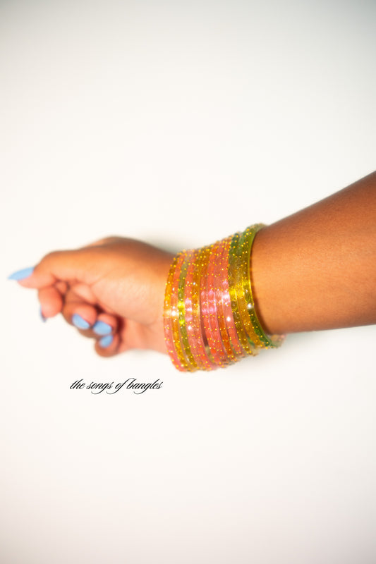 "Light Multi" Glass Bangles