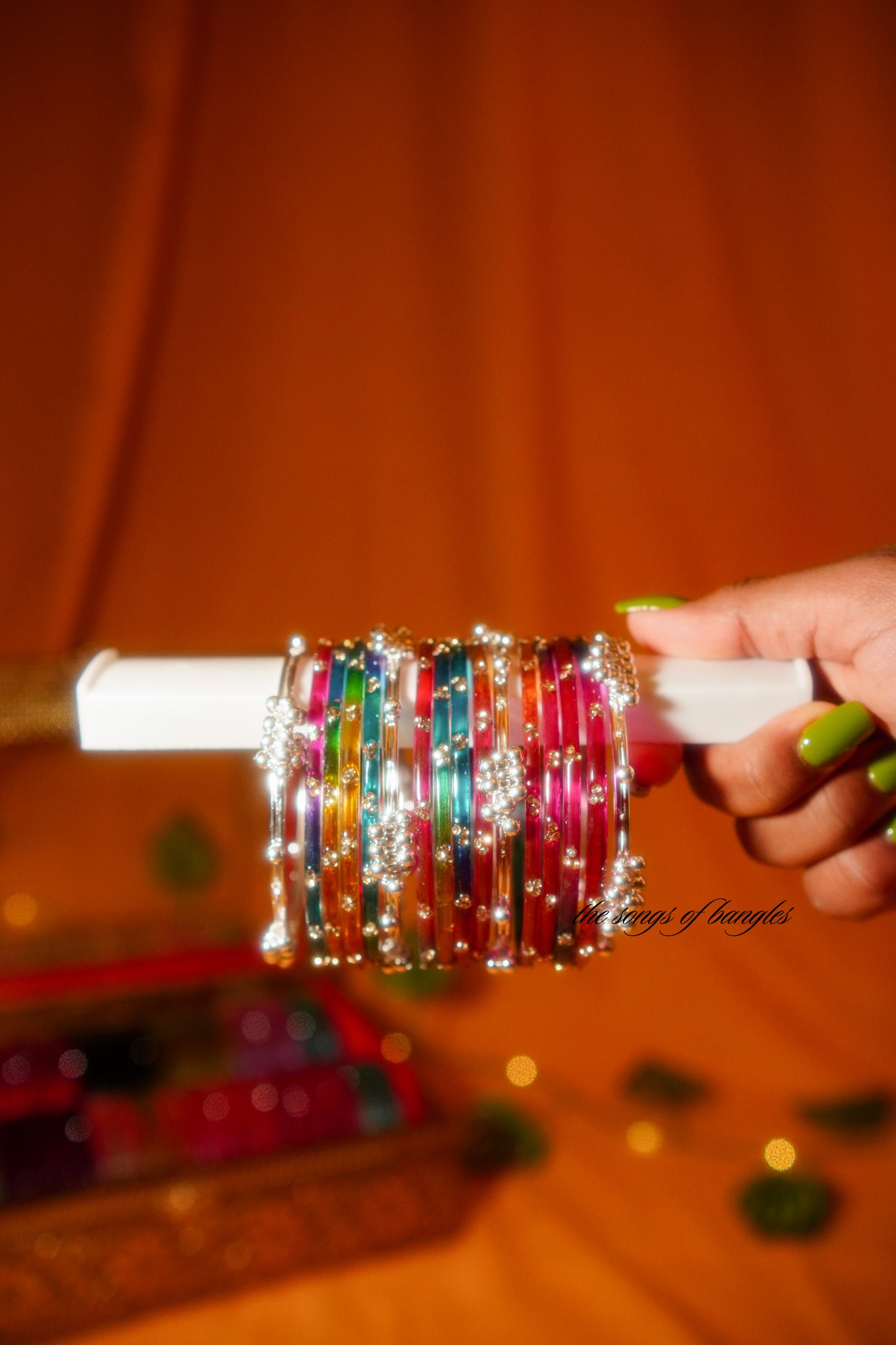 Silver Ghungroo Bangles - (Pack of 4) [Please Note: No glass bangles included]