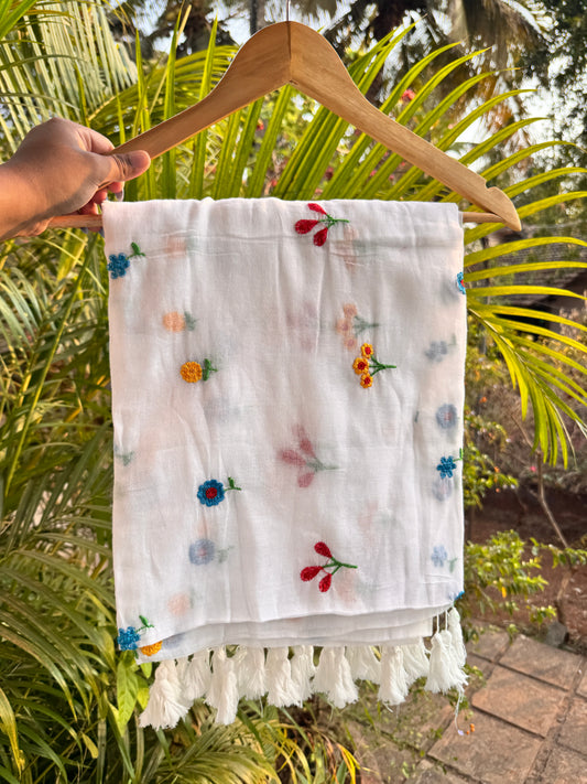 Flowers on White