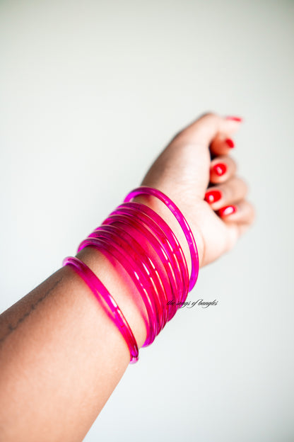Jelly Bangles Knallrosa