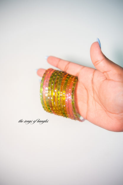 "Light Multi" Glass Bangles