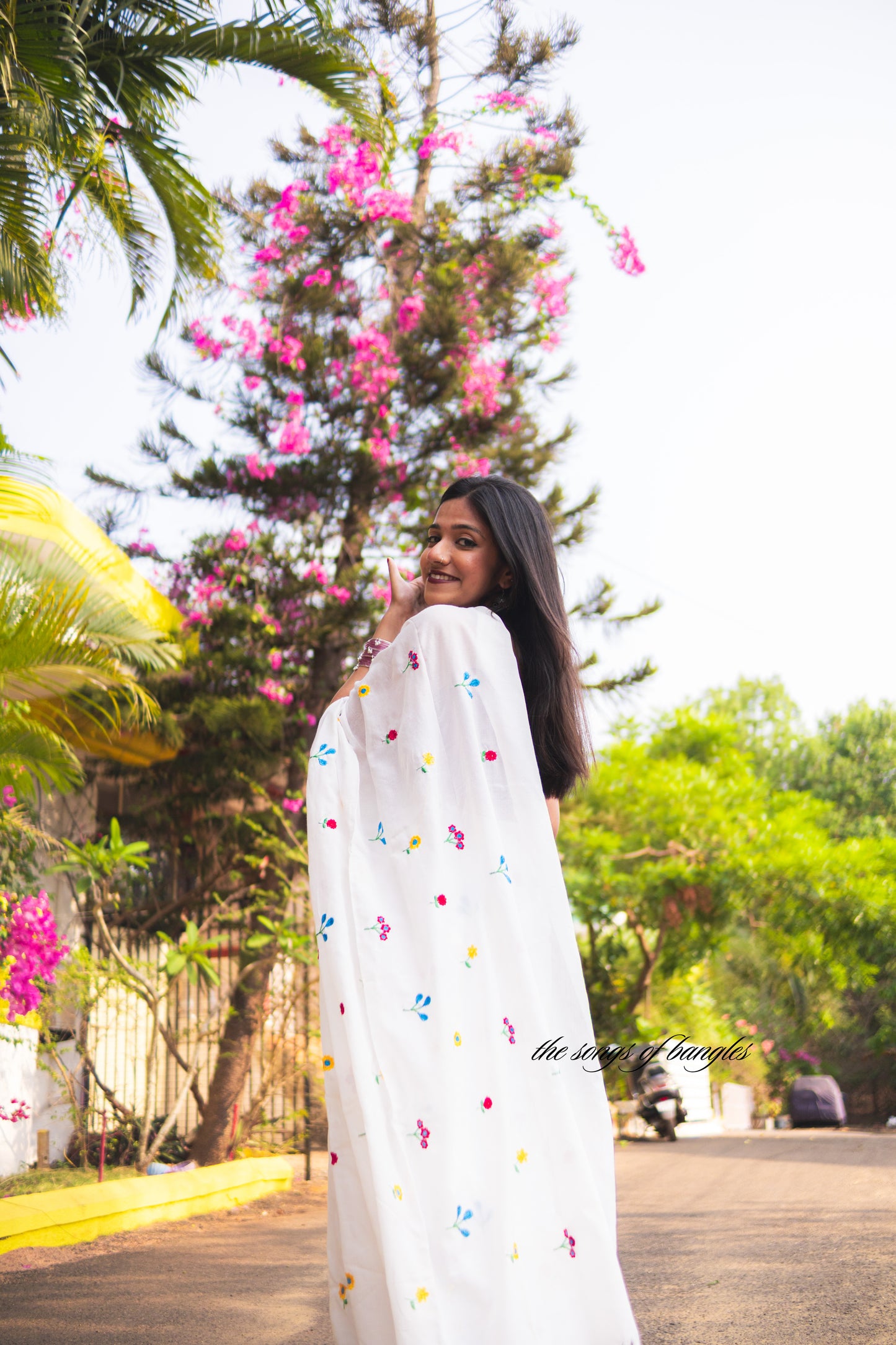 Flowers on White