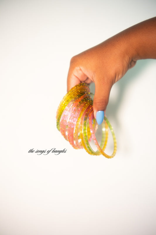 "Light Multi" Glass Bangles