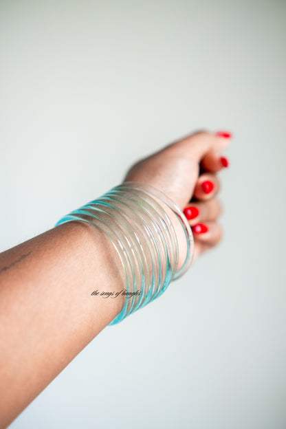 Jelly Bangles Himmelblau