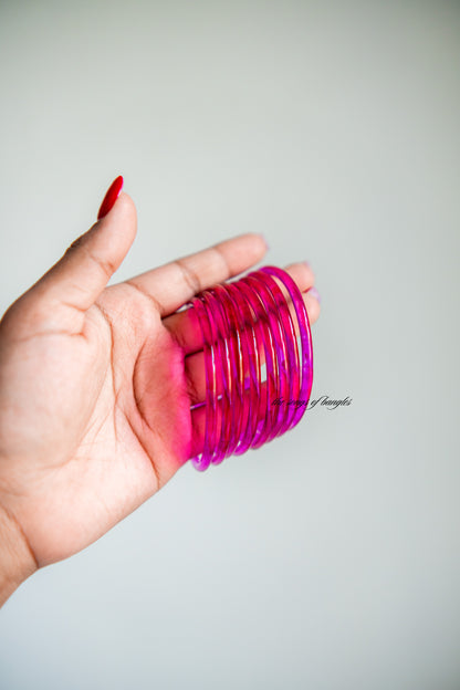 Jelly Bangles Knallrosa