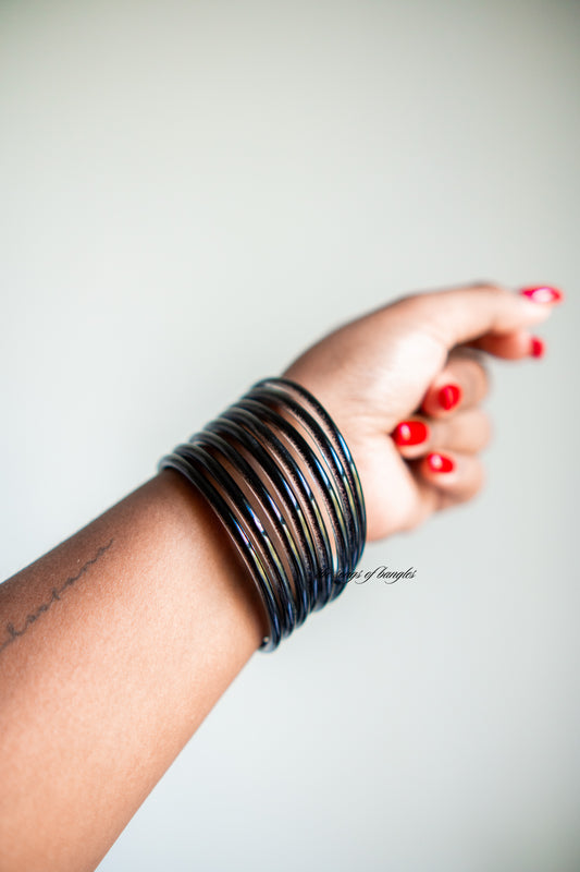 Jelly Bangles Schwarz