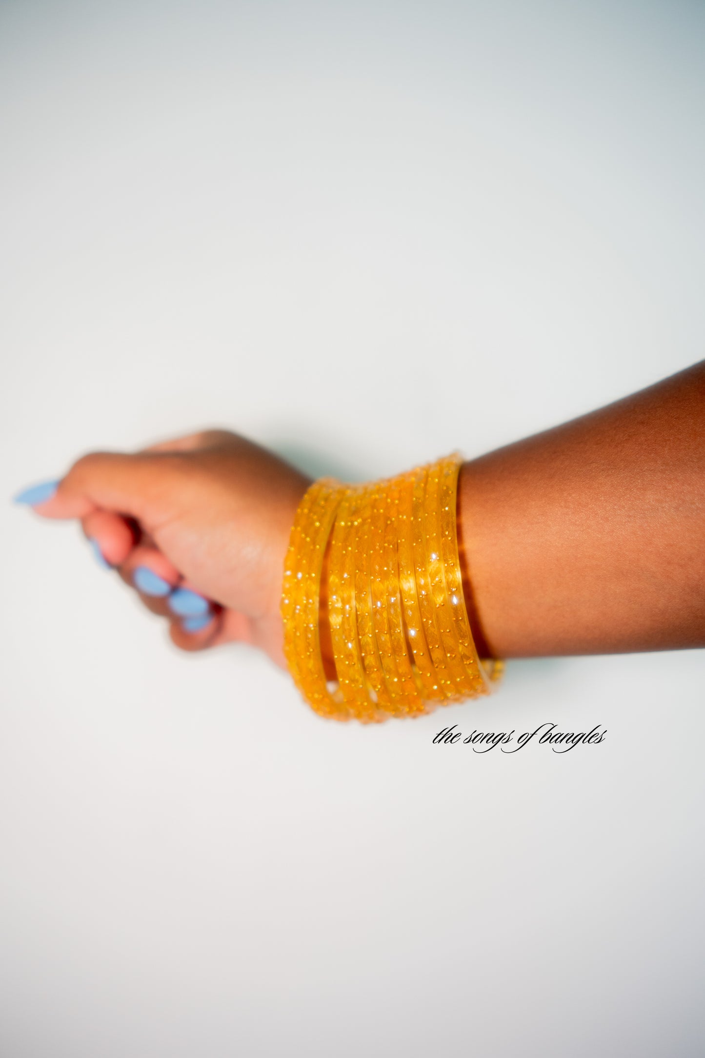 "Yellow" Glass Bangles