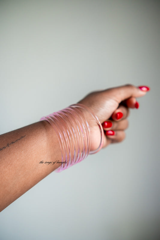 Jelly Bangles klarrosa