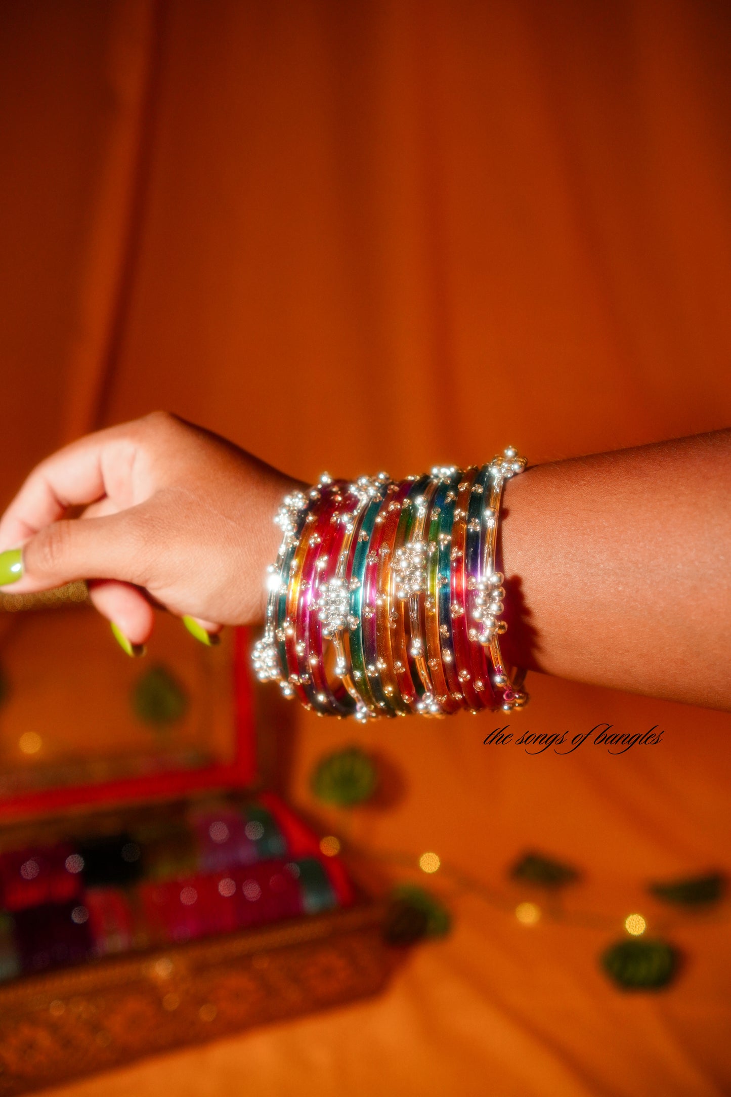 Silver Ghungroo Bangles - (Pack of 4) [Please Note: No glass bangles included]