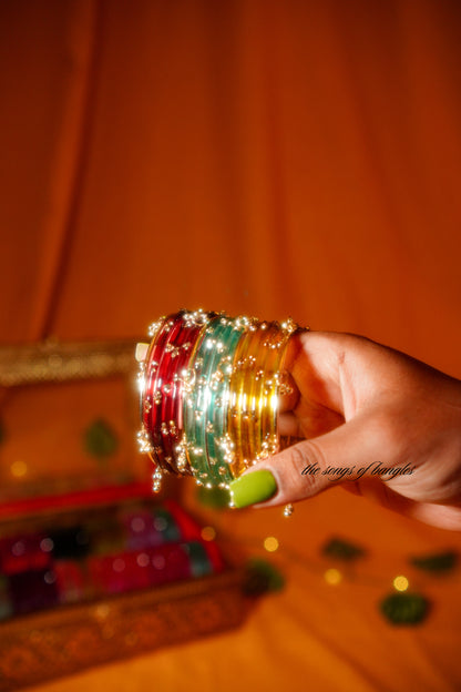 Plain Ghungroo Bangles - (Pack of 4) [Please Note: No glass bangles included]