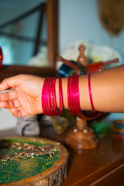 "Raani" Raindrop Glass Bangles