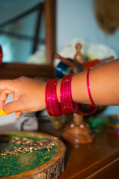 "Raani" Raindrop Glass Bangles