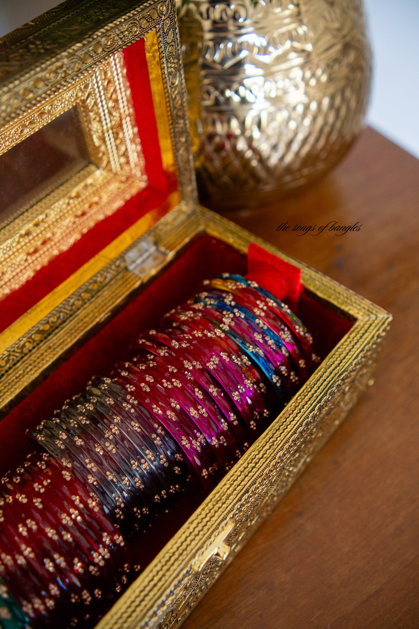 The Poet's Royal Bangle Box - with 6 dozen Bangles (of your choice)