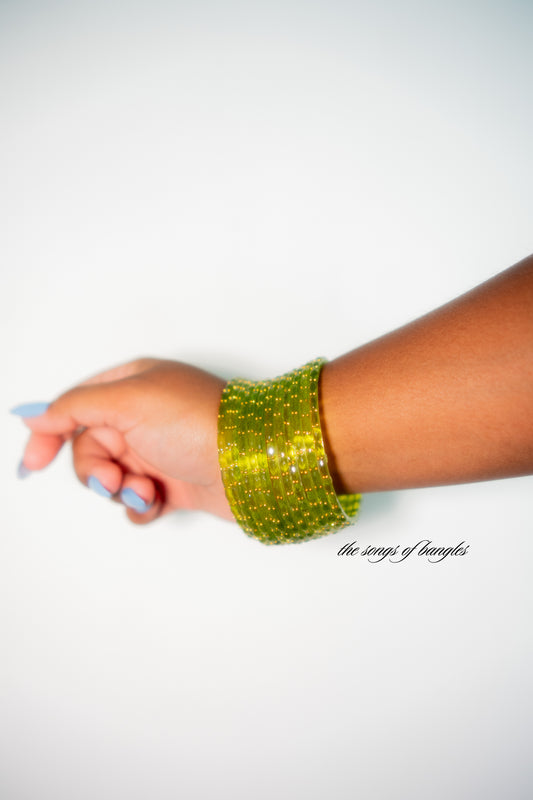 "Light Green" Glass Bangles