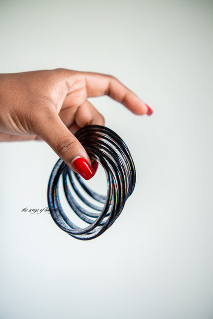 Jelly Bangles Schwarz