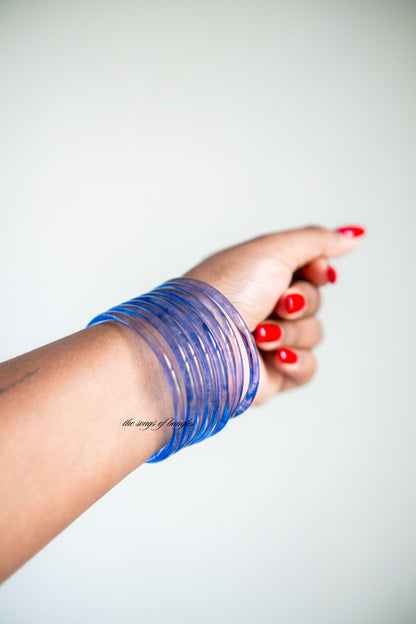 Jelly Bangles Blau