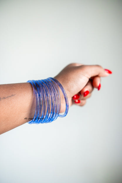 Jelly Bangles Blau