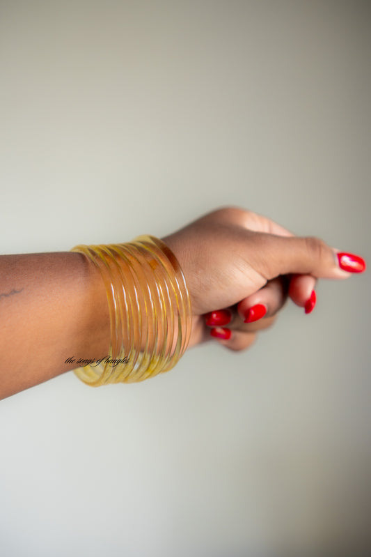 Jelly Bangles Gelb