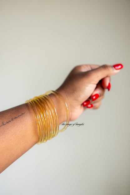 Jelly Bangles Gelb