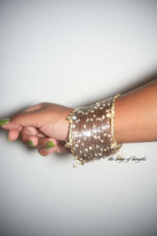 Twisted Ghungroo Bangles - (Pack of 4) [Please Note: No glass bangles included]