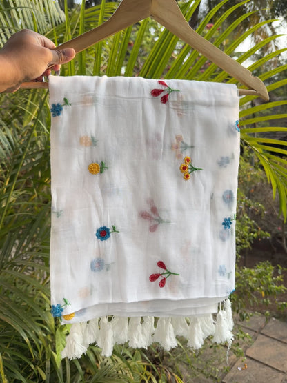 Flowers on White